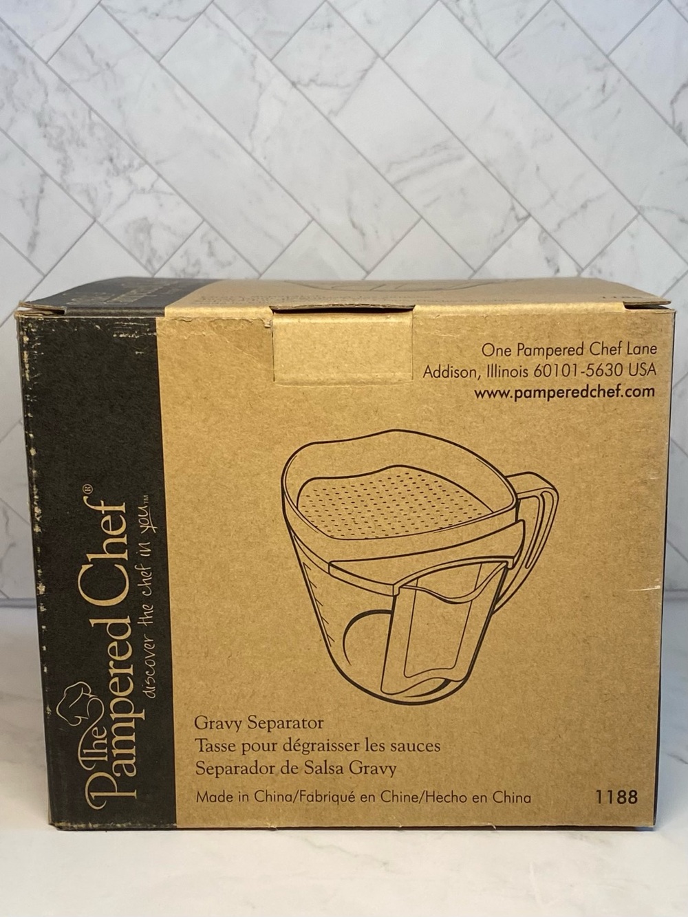 The Pampered Chef Gravy Separator #1188